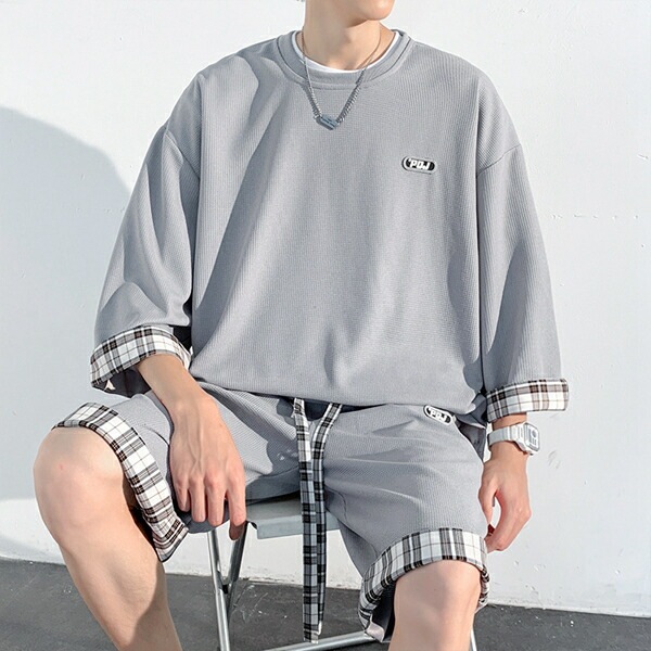 【短纳期】夏服 メンズ Tシャツ メンズ 半袖 ハーフパンツ セットアップ ジャージ 上下セット 大きいサイズ ゆったり 半袖 tシャツ トップス ハーフパンツ ショートパンツ 快適 スポーツウ 【短纳期】夏服 メンズ Tシャツ メンズ 半袖 ハーフパンツ セットアップ ジャージ 上下セット 大きいサイズ ゆったり 半袖 tシャツ トップス ハーフパンツ ショートパンツ 快適 スポーツウ