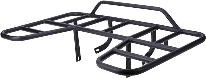 ATV 四輪バギー リアキャリア リヤ ブラック 黒 スチール 製 荷台 汎用 社外品 バイク カスタム パーツ( エア クリーナー サーモ バンテージ スプリ) mdprevattcaulkingandwaterproofing.com