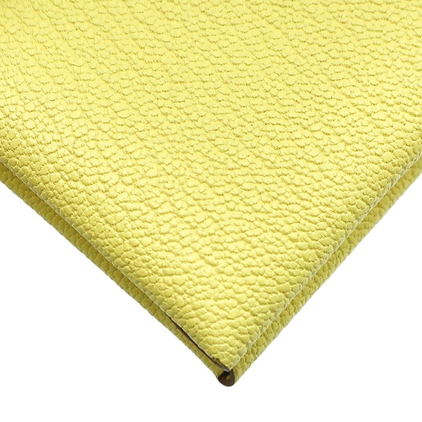エルメス HERMES カードケース カルヴィ デュオ シェブルミゾル リモンチェッロ シルバー金具 新品 未使用 黄色 B刻印【中古】 エルメス HERMES カードケース カルヴィ デュオ シェブルミゾル リモンチェッロ シルバー金具 新品 未使用 黄色 B刻印【中古】
