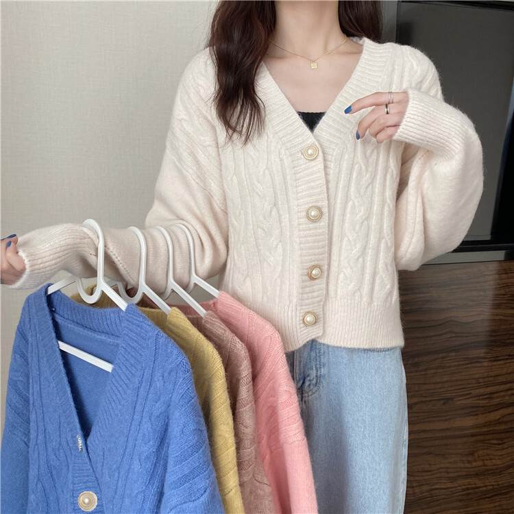トップス ニット カーディガン 5色 長袖 レディース パール ボタン リブニット 大きめ シンプル カジュアル ラフ 無地 白 ホワイト ピンク イエロー ブルー 水色 くすみカラー ルーズ ゆる トップス ニット カーディガン 5色 長袖 レディース パール ボタン リブニット 大きめ シンプル カジュアル ラフ 無地 白 ホワイト ピンク イエロー ブルー 水色 くすみカラー ルーズ ゆる