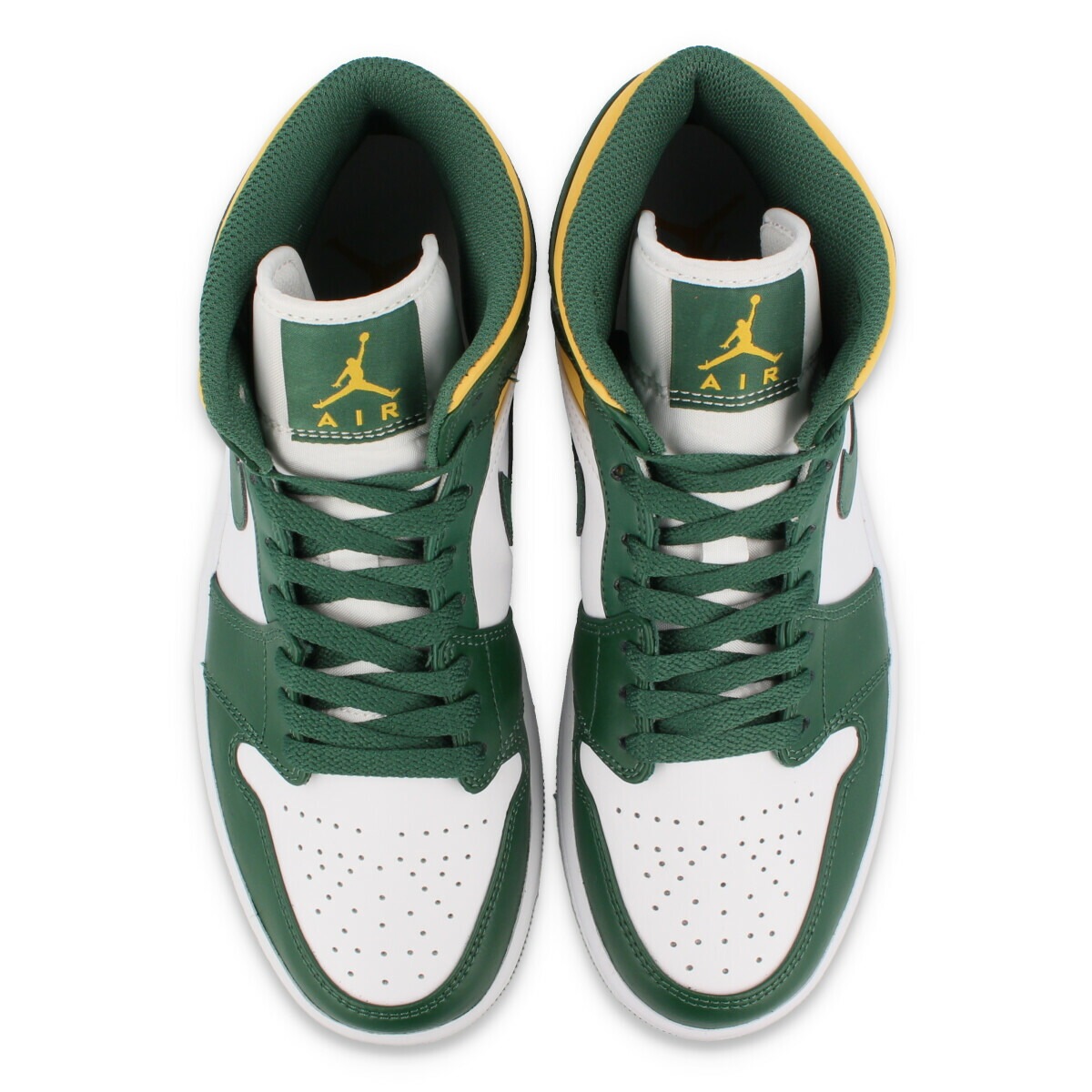 AIR JORDAN 1 MID NOBLE GREEN/POLLEN/WHITE 【SEATTLE SUPERSONICS】