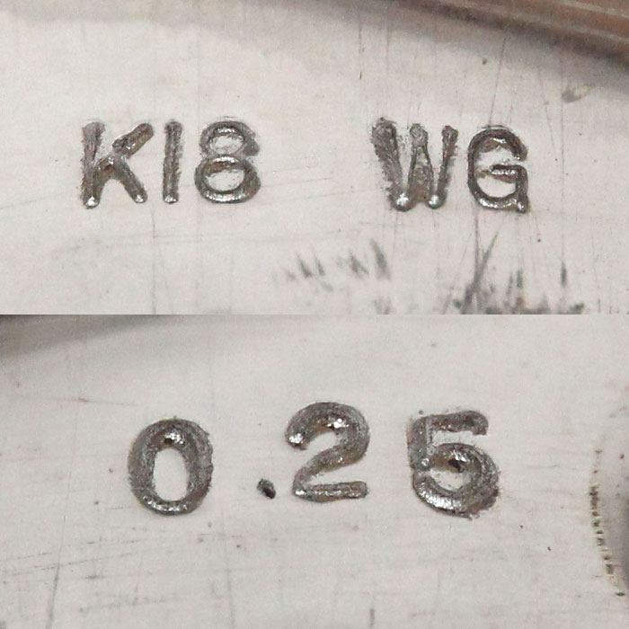 K18WG ホワイトゴールド リング・指輪 ダイヤモンド0.25ct 17号 3.4g レディース 中古 美品 K18WG ホワイトゴールド リング・指輪 ダイヤモンド0.25ct 17号 3.4g レディース 中古 美品
