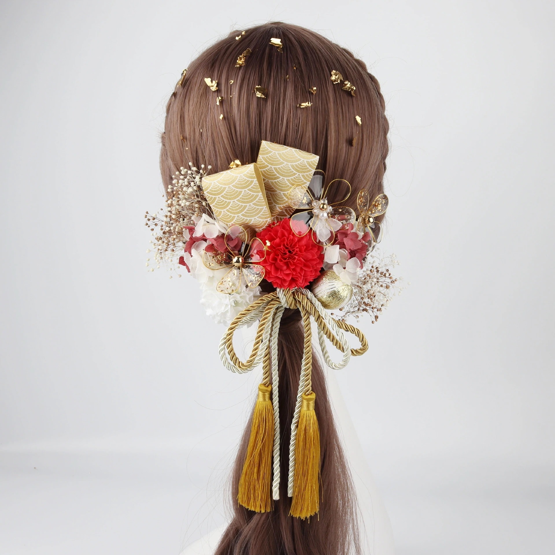 【1つ買うと1つ無料】日系 成人式 造花の髪飾り クリスタル 花髪釵 卒業式 入学式 和服 浴衣結婚式　ヘアアクセサリー ウェディン 花火大会 和風髪飾り 花の頭飾りバレンタイン 誕生日プレゼント