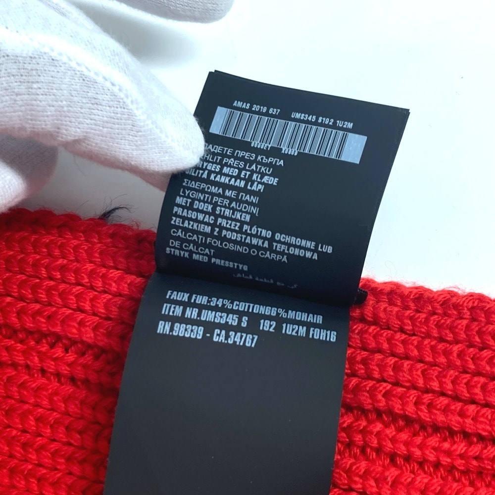 マフラー バイカラー ファー ウール ブラック マフラー バイカラー ファー ウール ブラック