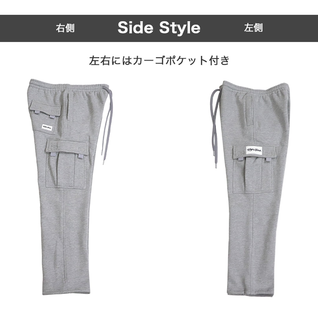 カーゴパンツ スウェットパンツ メンズ 12.5oz フリース Fleece Pants 裏起毛 ヘビーウエイト USAモデル ストリート ブランド ロ