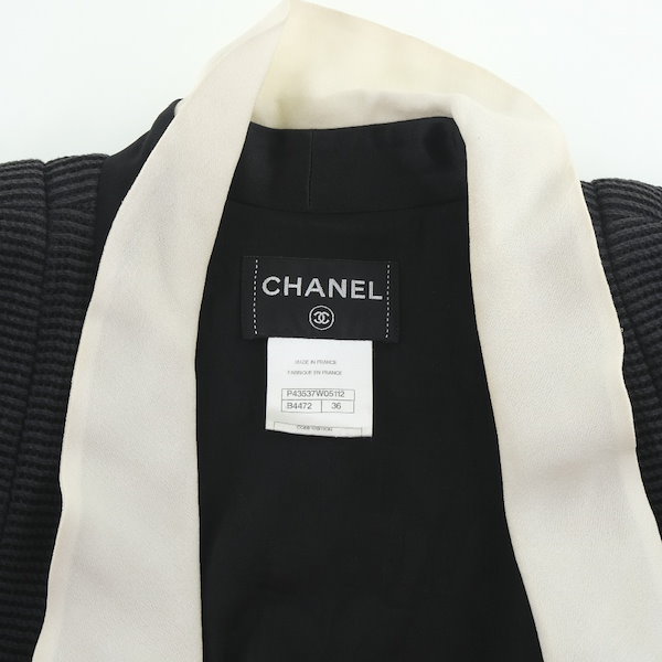 Qoo10] CHANEL ワンピース コットン シルク 黒 レディ