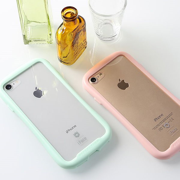 iPhoneXS ケース クリア X XR 8 7 SE 第2世代 Reflection 強化ガラス 透明 ケース パステル 耐衝撃 ピンク ミント