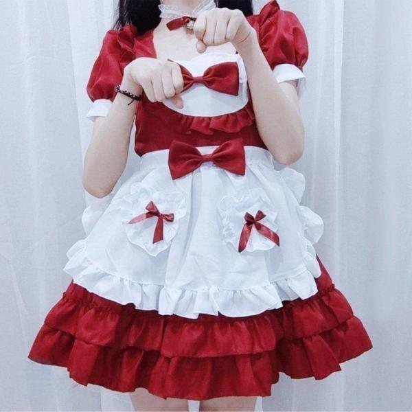 演出服 イベント パーティー 蝶結ぶ 半袖 コスプレ レディース ハロウィン ワンピース ロリータ 可愛い ゴスロリ 【Primepic】【急速出荷】メイド服 演出服 イベント パーティー 蝶結ぶ 半袖 コスプレ レディース ハロウィン ワンピース ロリータ 可愛い ゴスロリ 【Primepic】【急速出荷】メイド服