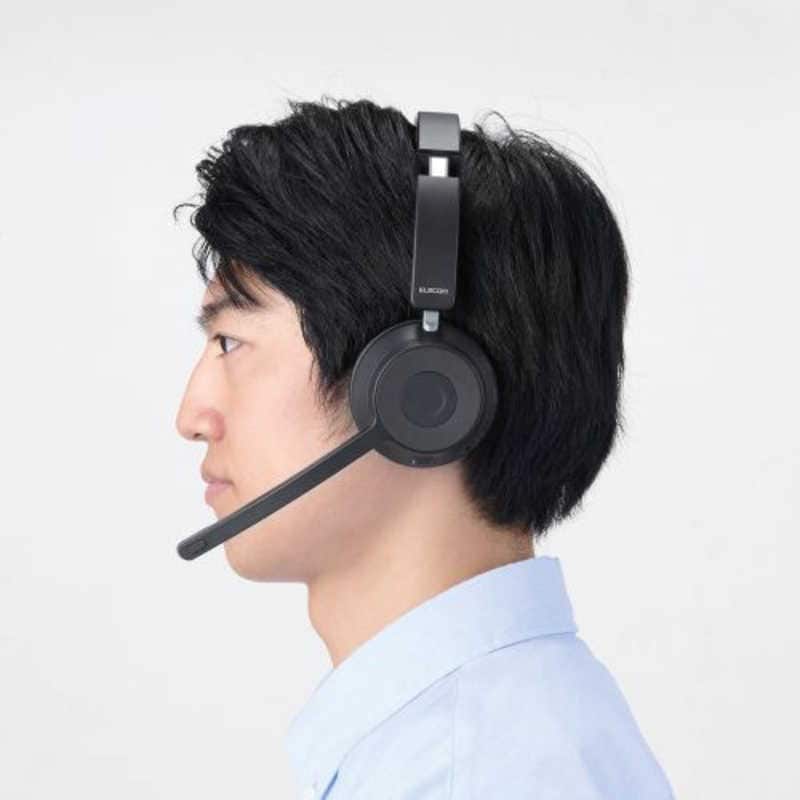 エレコム　ELECOM　ヘッドセット＋充電スタンド ブラック ［ワイヤレス(Bluetooth)＋有線 /両耳 /ヘッドバンドタイプ］　LBT-HSOH21BK mdprevattcaulkingandwaterproofing.com