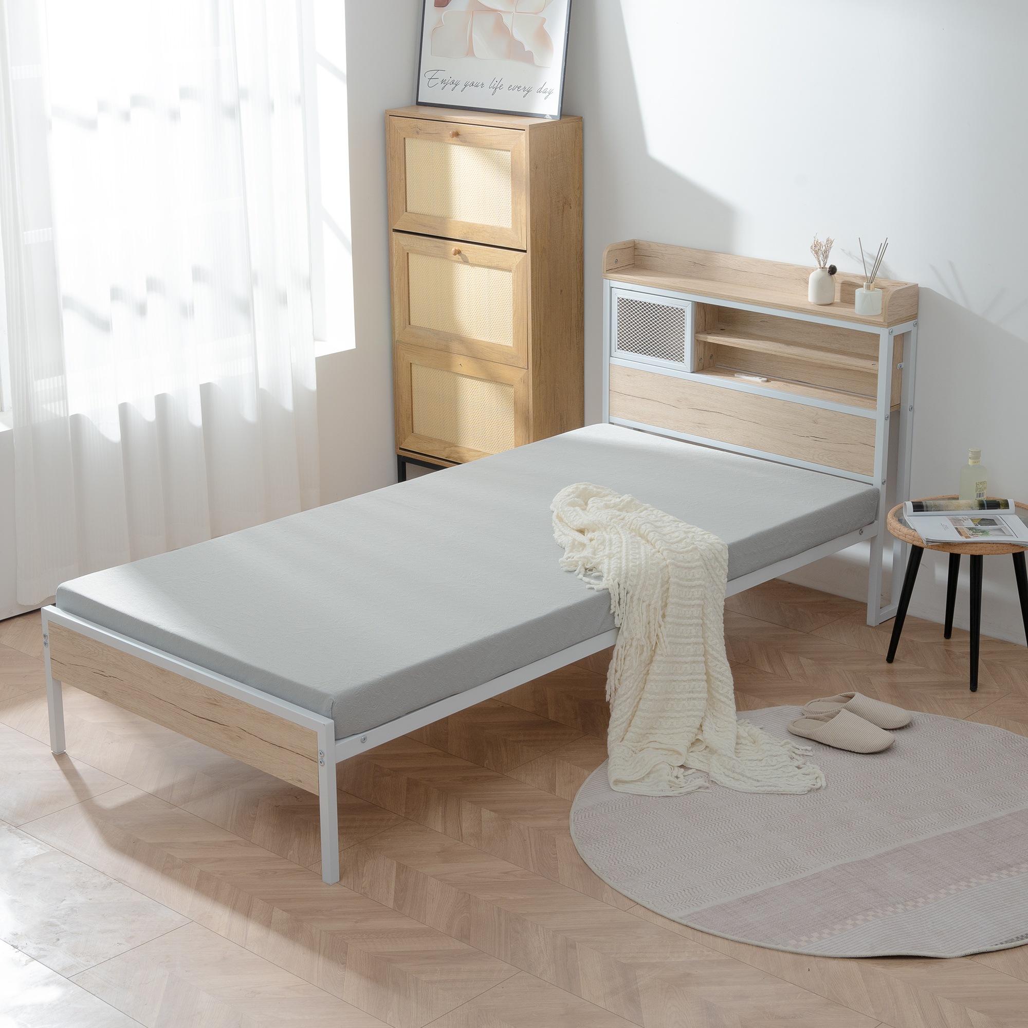 10cm高反発マットレス シングル グレー 25D 120N S 【公式通販】