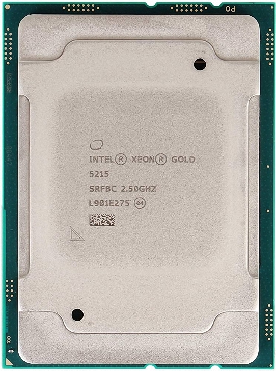 Intel Xeon Gold 5215 SRFBC 10C 2.5GHz 3.0 3.4GHz 13.75MB 85W LGA3647 DDR4-2666 Intel Xeon Gold 5215 SRFBC 10C 2.5GHz 3.0 3.4GHz 13.75MB 85W LGA3647 DDR4-2666