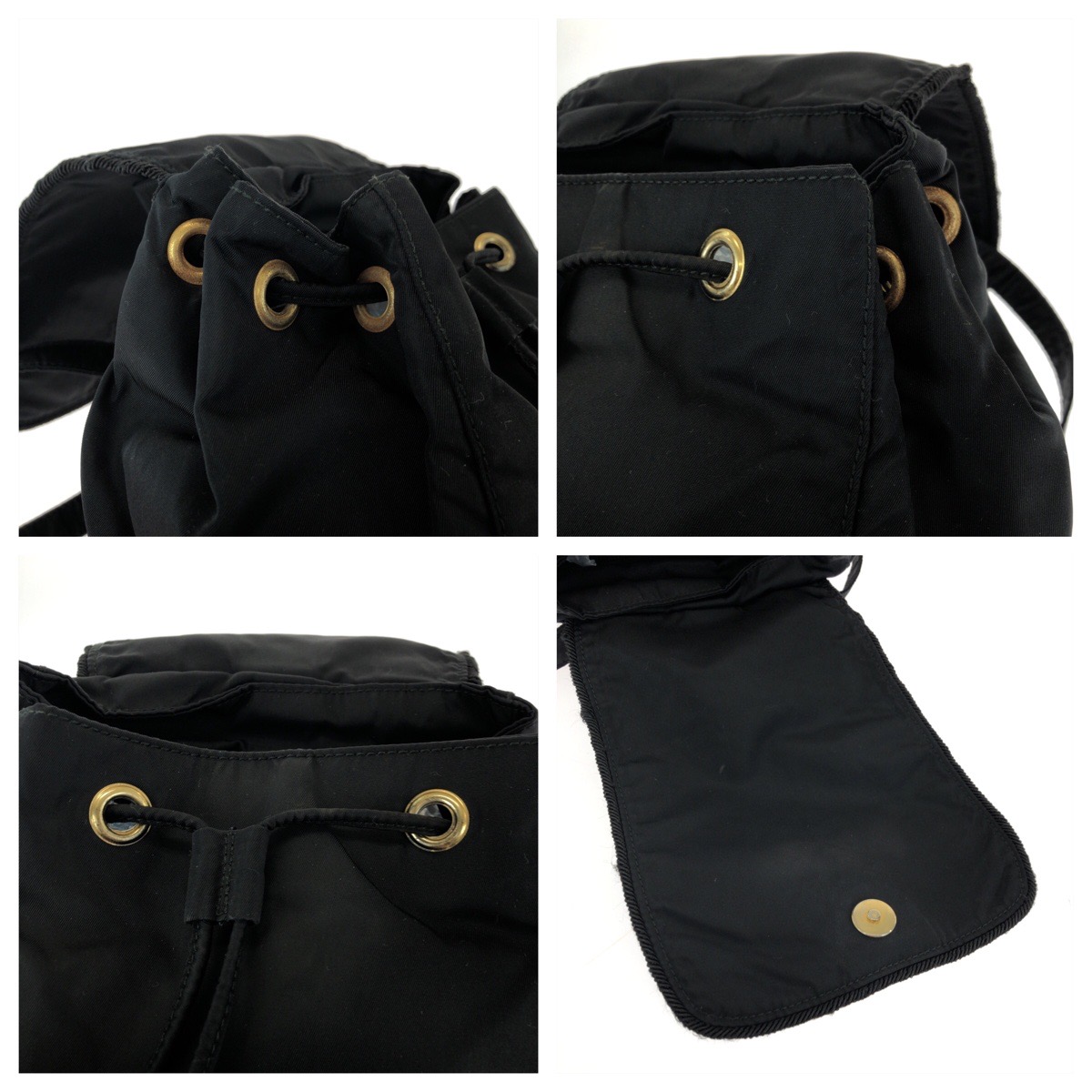 ヴィンテージ テスート 刺繍 ブラック 黒 ゴールド金具 ナイロン リュックサック バックパック レディース 409534 ヴィンテージ テスート 刺繍 ブラック 黒 ゴールド金具 ナイロン リュックサック バックパック レディース 409534