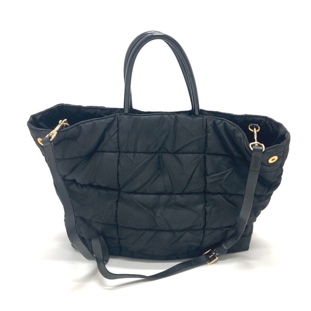 ショルダーバッグ BN1596 ロゴプレート カバン 2WAYバッグ バッグ ナイロン ブラック