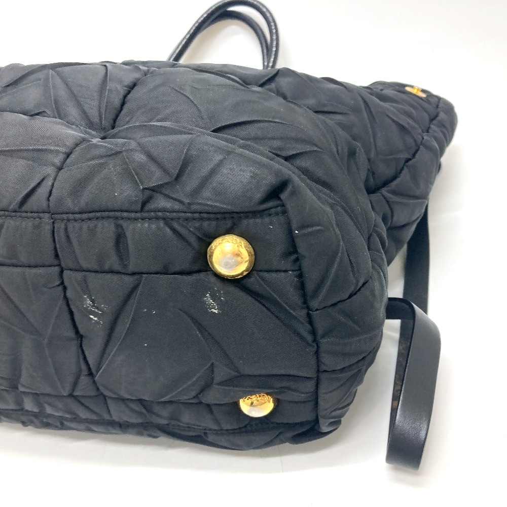 ショルダーバッグ BN1596 ロゴプレート カバン 2WAYバッグ バッグ ナイロン ブラック