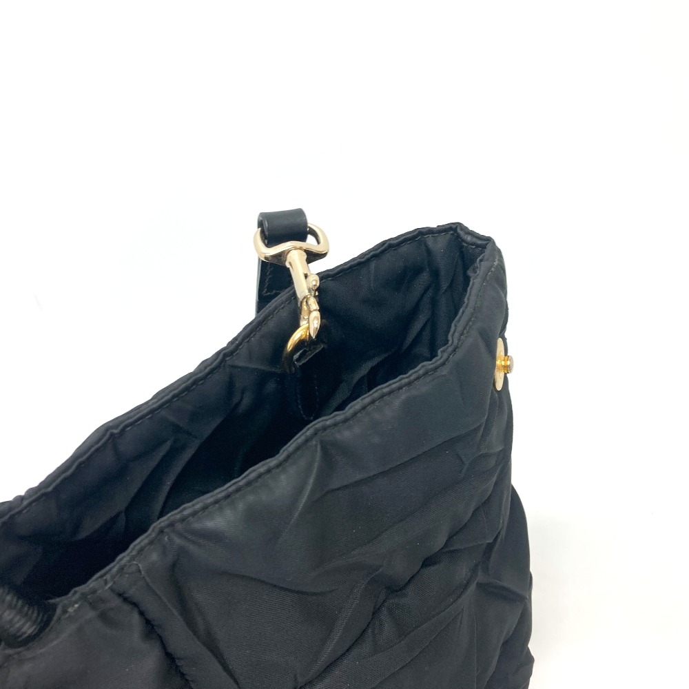 ショルダーバッグ BN1596 ロゴプレート カバン 2WAYバッグ バッグ ナイロン ブラック