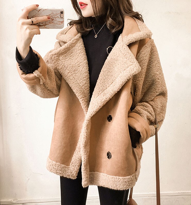 アウター レディース コート ボアコート S M L XL 韓国 ボアジャケット ムートンコート 長袖 ボア かわいい 大人可愛い きれいめ シンプル カジュアル 大人 おしゃれ お洒落 かっこいい