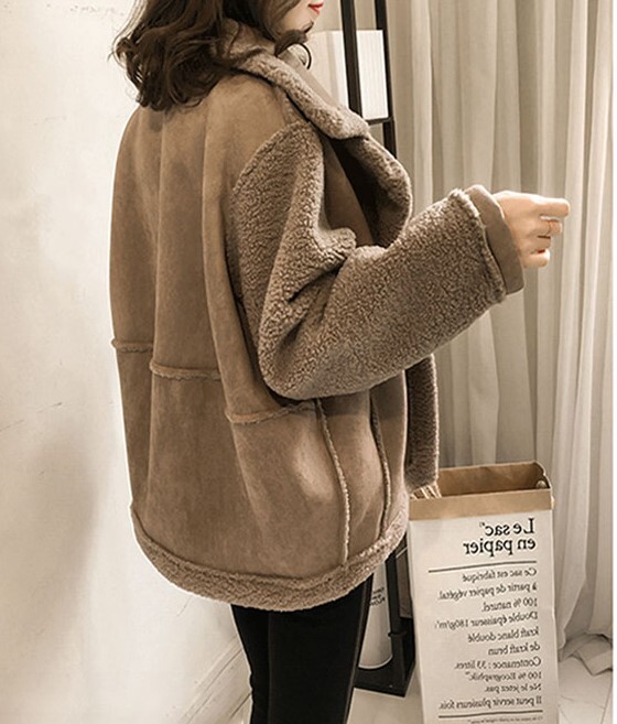 アウター レディース コート ボアコート S M L XL 韓国 ボアジャケット ムートンコート 長袖 ボア かわいい 大人可愛い きれいめ シンプル カジュアル 大人 おしゃれ お洒落 かっこいい