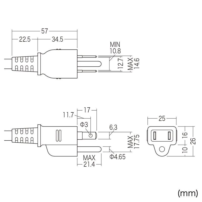 安全ブレーカータップ オフィス 工場用 3P 6個口 5m TAP-BR36A-5