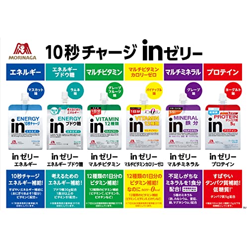 inゼリー マルチビタミン カロリーゼロ パイナップル味 (180g36個) 栄養補助ゼリー カロリー0kcal 糖類ゼロ 1日分のビタミン12種類配合 栄養機能食品(ビオチン) 森永製菓