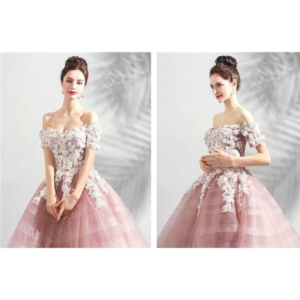 プリンセスライン プリンセス かわいい シンプル ドレス レディース カラードレス ウェディングドレス ロング 演奏会 ピアノ 発表会 袖あり 半袖 大人 ステージ-21