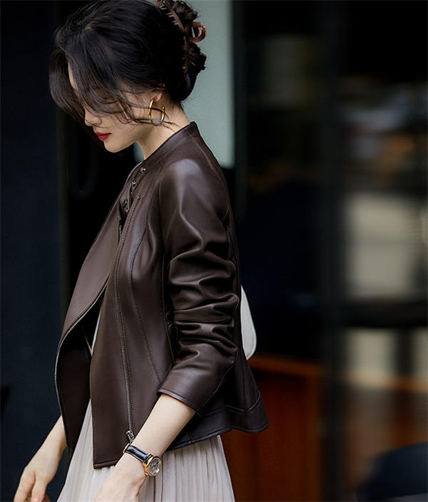 本革 ラムレザー レザージャケット レディース 本革 レザージャケット ショット丈 羊革 レザーコート ショットコート トレンチコート ライダース 防風 革コート アウター 春秋冬 結婚式 母の日 プ