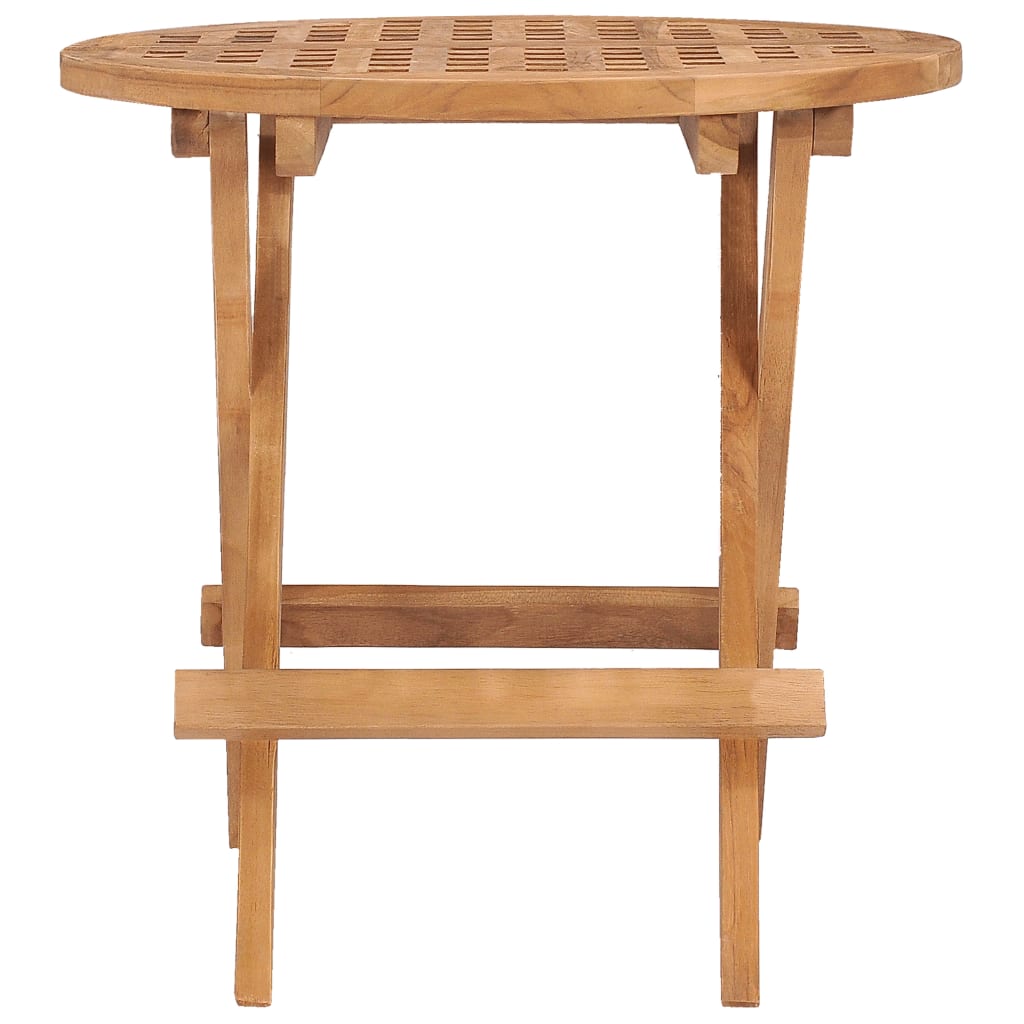 折りたたみ式ガーデンテーブル 50x50x50 cm チーク無垢材