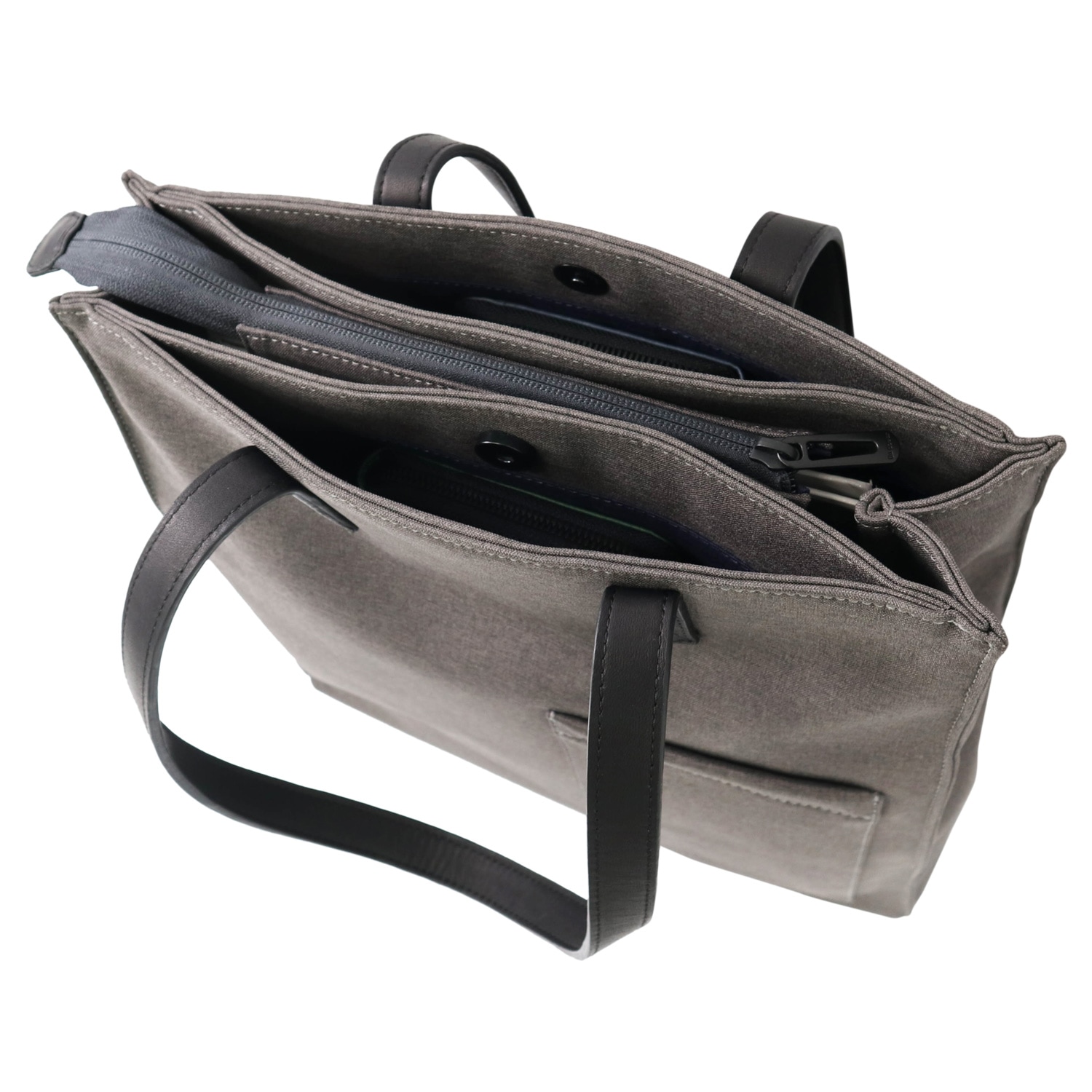 トートバッグ トロ 2 メンズ レディース 15L ファスナー付き A4サイズ対応 縦型 撥水 ブラック グレー ネイビー 黒 K903009