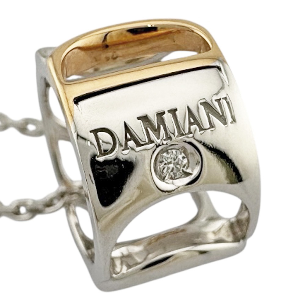 ダミアーニ ダミアニッシマ ネックレス 18金 K18ホワイトゴールド ダイヤモンド Damiani 中古 美品