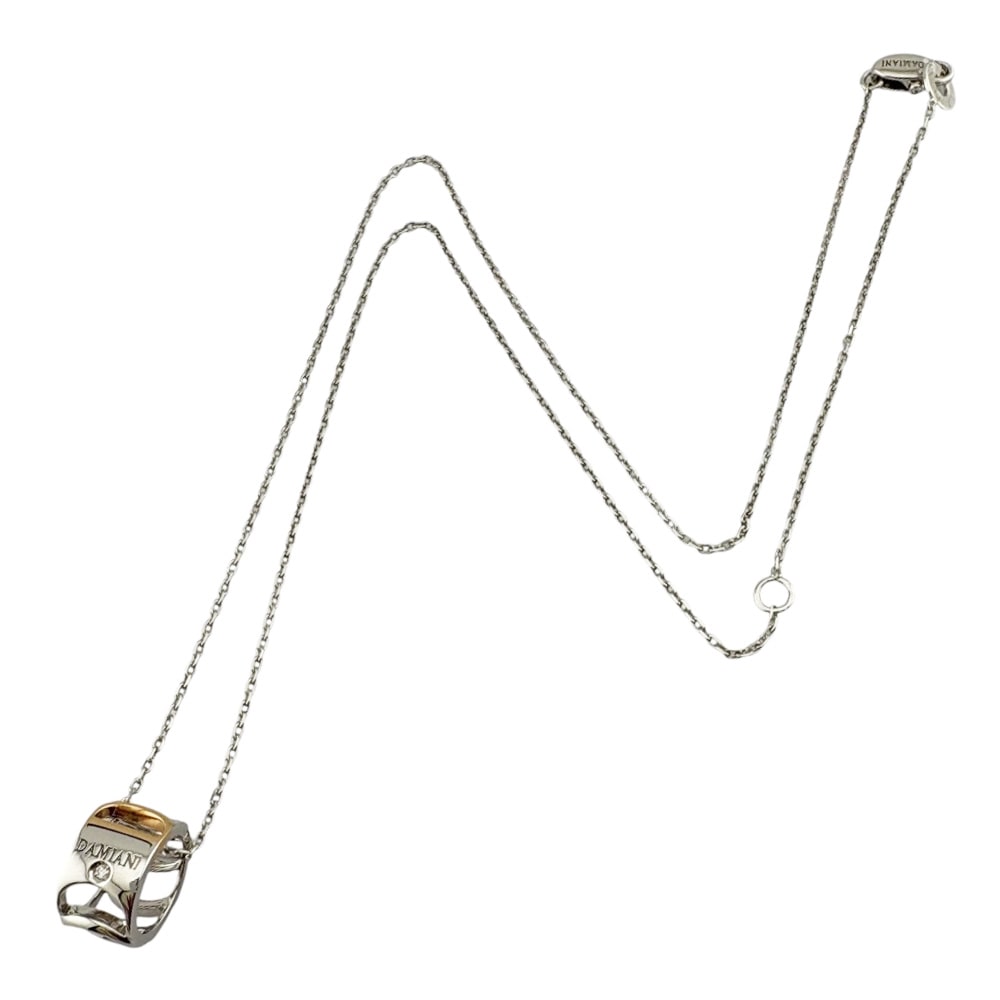 ダミアーニ ダミアニッシマ ネックレス 18金 K18ホワイトゴールド ダイヤモンド Damiani 中古 美品