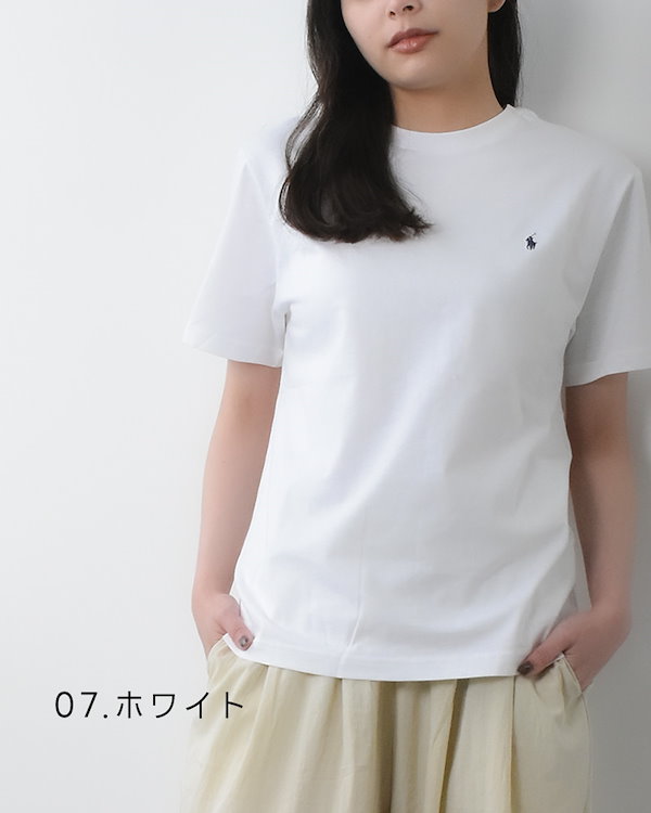 Qoo10] Ralph Lauren ワンポイント クルーネック 半袖Tシャツ