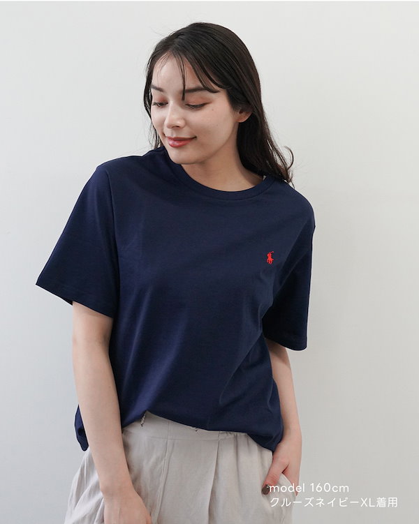 Qoo10] Ralph Lauren ワンポイント クルーネック 半袖Tシャツ