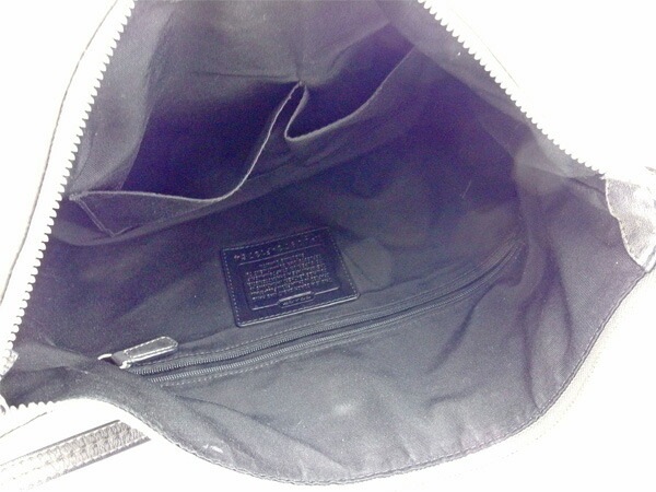 ショルダーバッグ ワンショルダー メタリックグレー 中古