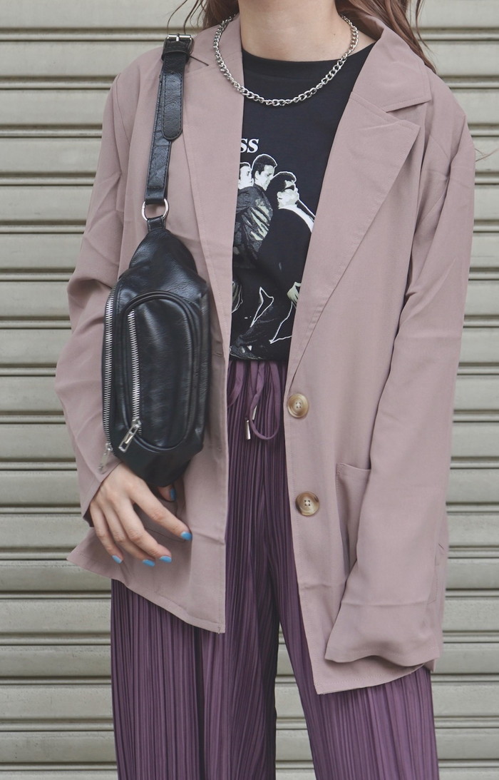 Single Breasted Tailored Jacket (ash beige) A,D,G レディース アウター Single Breasted Tailored Jacket (ash beige) A,D,G レディース アウター