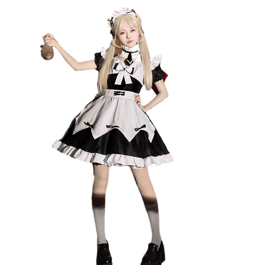 コスプレ日韓ソフト妹メイド服ワンピース清純で可愛いです コスプレ日韓ソフト妹メイド服ワンピース清純で可愛いです