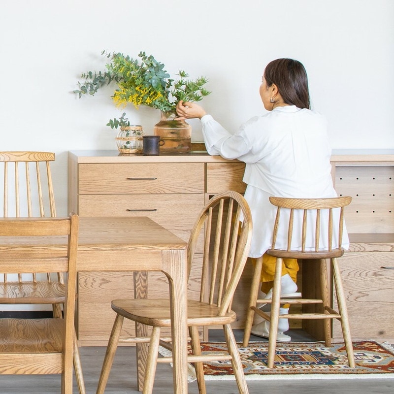 カウンターチェア スタンド椅子 ハイチェア バーチェア 座高80cm 天然木 ゴム材 スタンダード 張地Cランク CR-1317 カウンターチェア FK-785 ゴールド脚タイプバーチェア