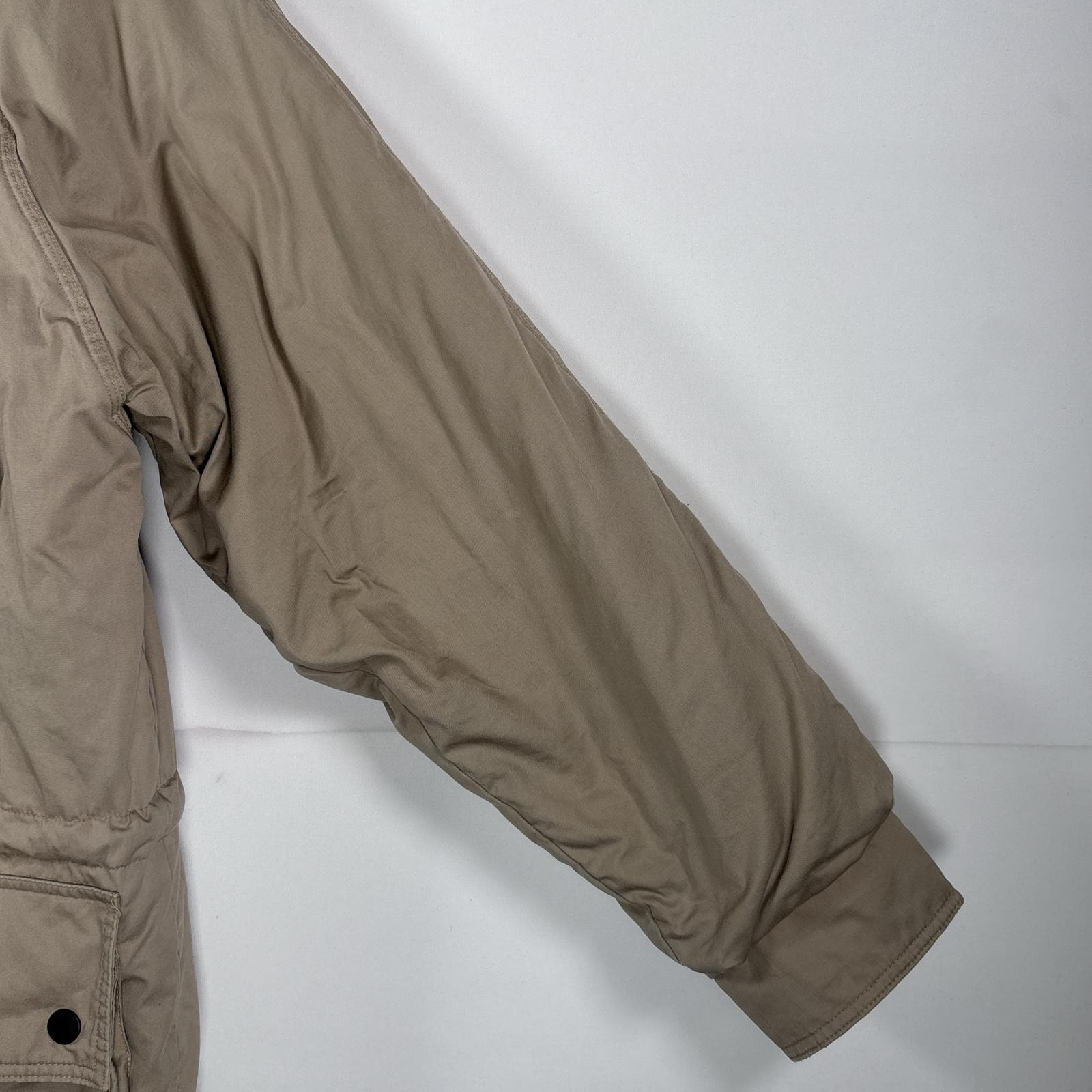古着 90s/90年代 ダウンジャケット ダウンコート 初期タグ L ベージュ メンズ