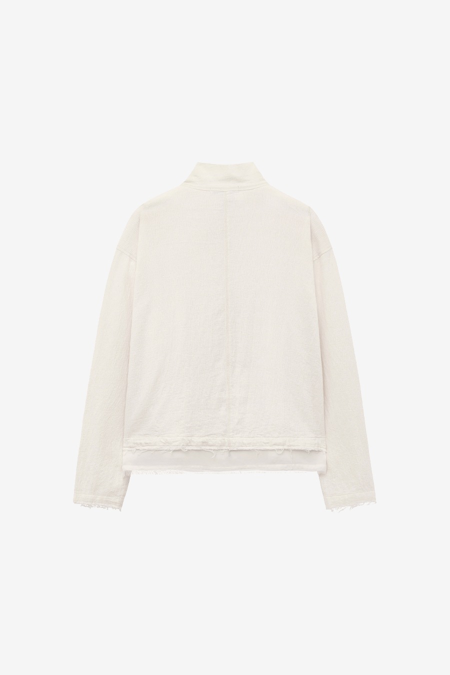 【INSILENCE】 NATURAL SHRUNKEN JUMPER : IVORY