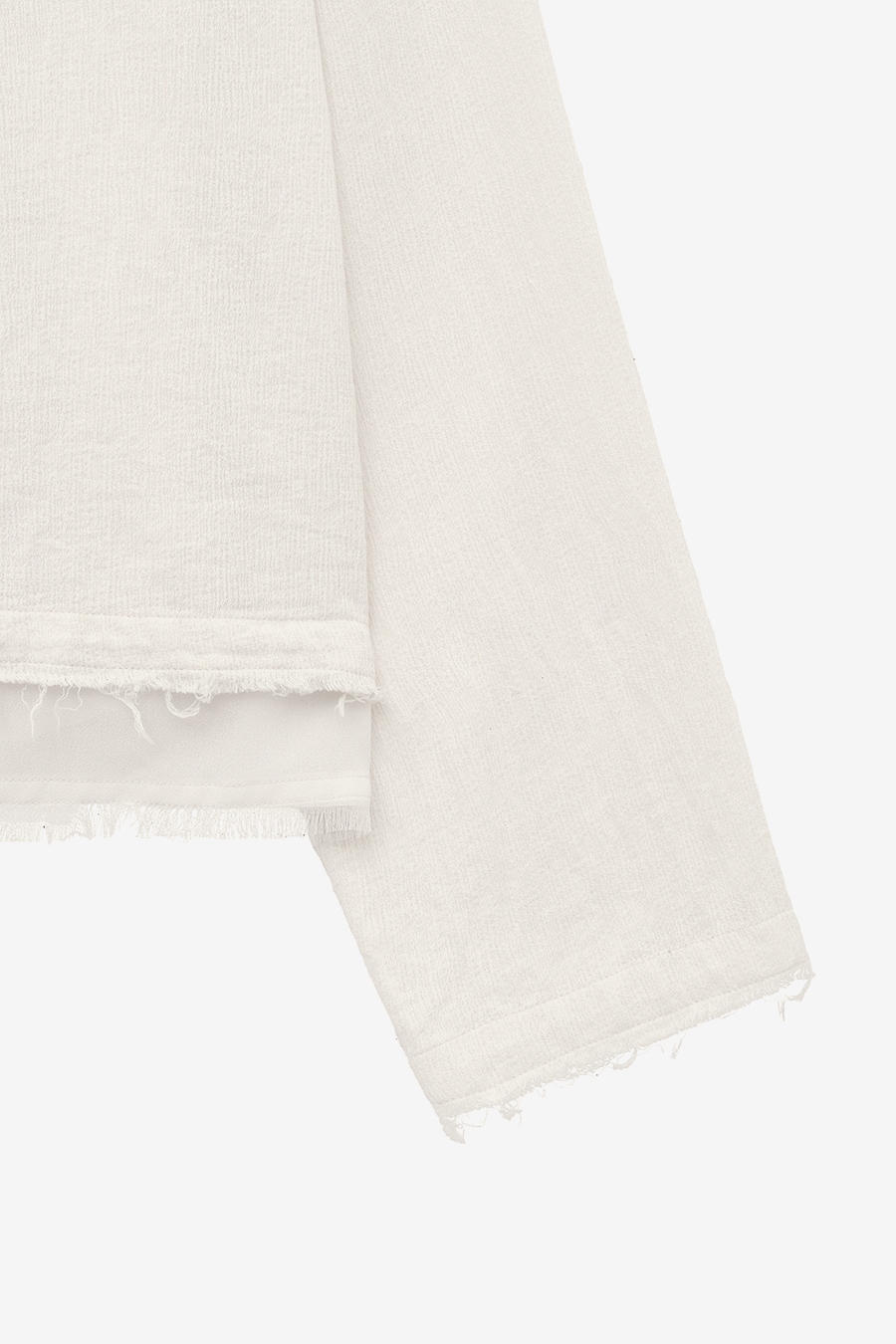 【INSILENCE】 NATURAL SHRUNKEN JUMPER : IVORY