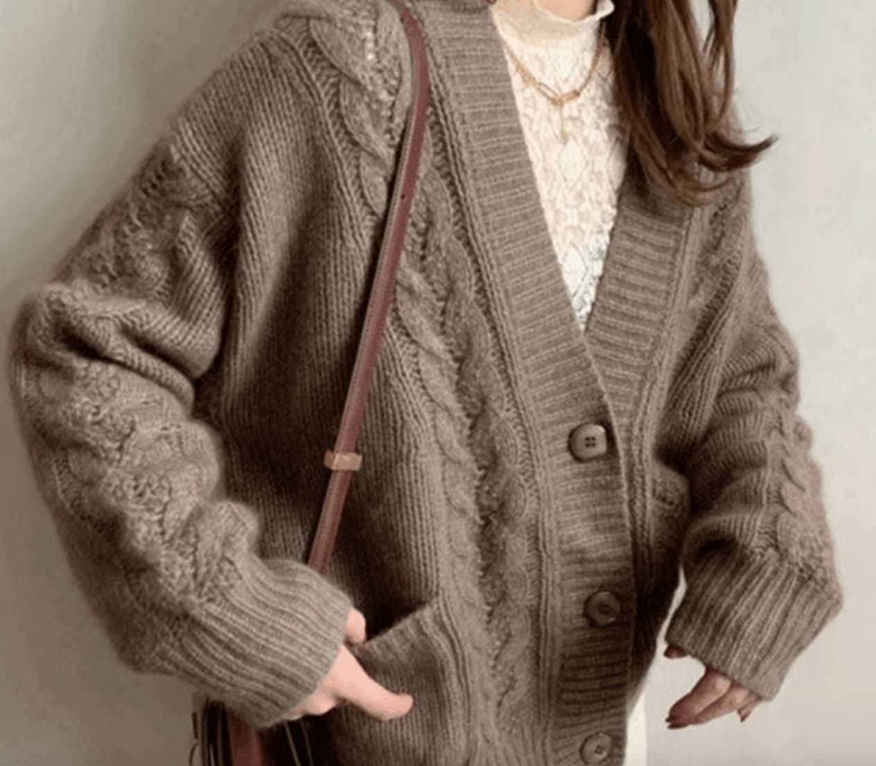 トップス デート カットソー ニットソー セーター カーディガン 袖あり 長袖 春 秋 冬 10代 20代 個性的 イエロー ブルー ブラウン S M L XL 2XL こなれ感 ゆったり レトロ