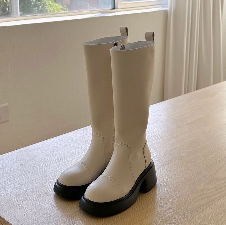 ロングブーツ 天然牛革 サイドジップ ストーム レディース チャンキーヒール 太ヒール 黒 茶 ブラック ブラウン アイボリー 歩きやすい 靴 婦人靴 韓国 ロングブーツ 天然牛革 サイドジップ ストーム レディース チャンキーヒール 太ヒール 黒 茶 ブラック ブラウン アイボリー 歩きやすい 靴 婦人靴 韓国