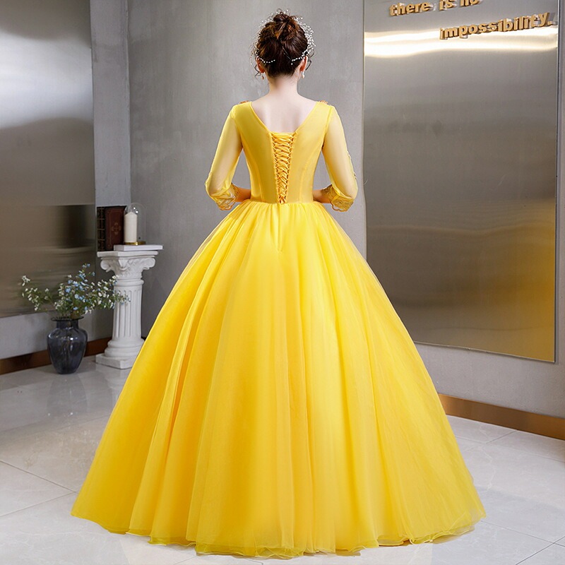 ウエディングドレス パーティードレス Long dress 結婚式ドレス エレガント 前撮り 袖あり 「XS~3XL」演奏会 発表会 ロングドレス 大きいサイズ カラードレス おしゃれ ステージ衣装