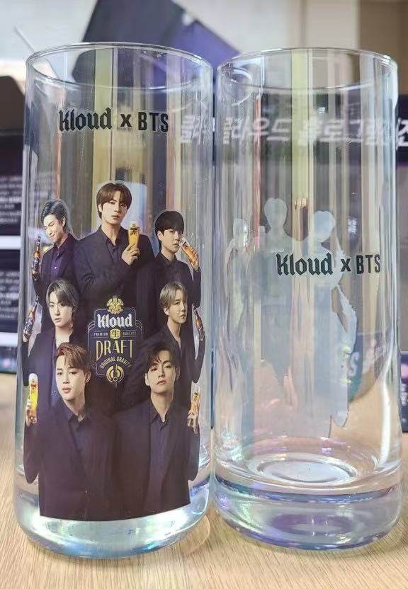 BTS クラウド ビールグラス ホログラムグラスのみ　２個セット　ペア