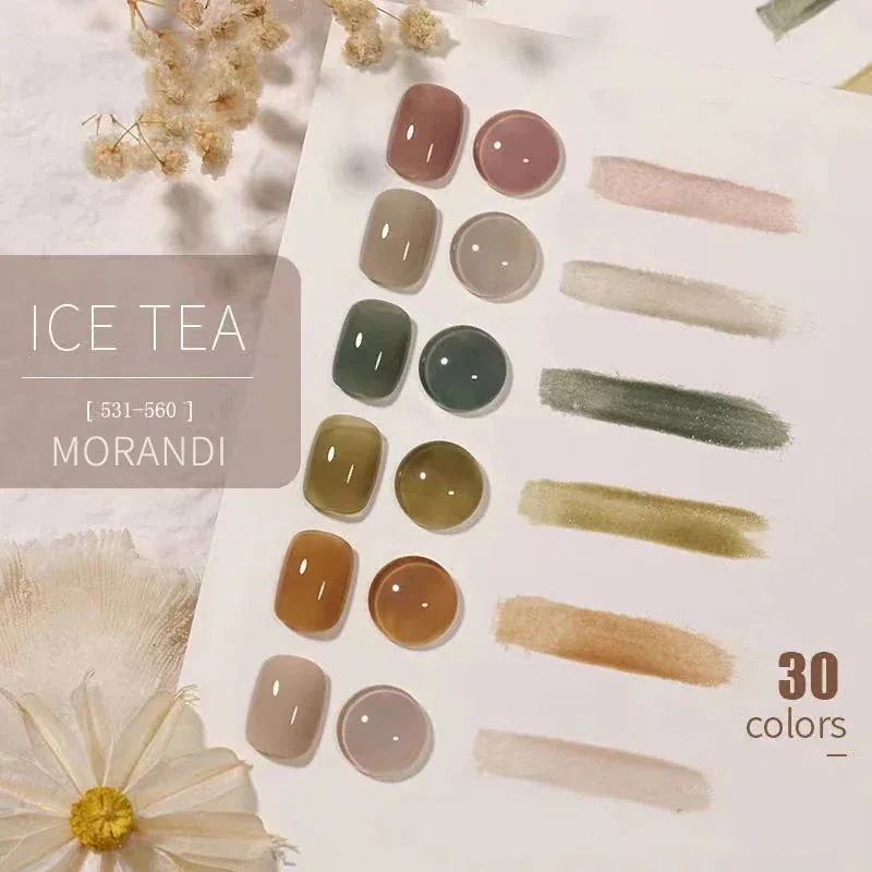 ジェルネイル 23 ゼリーアイスティーシリーズ ジェルネイル 安い 30色 ジェルネイル 韓国