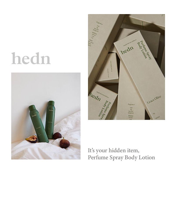 HEDN パフューム スプレー ボディ ローション Sporteal Green Perfume