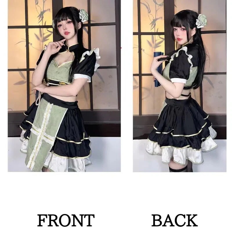 緊急SALE!2点購入で1OO円オフ [即納]ドレスショート衣 ミニ チャイナ チャイナ服 ゴシック メイド ワンピース ロリータ コスチューム 品質良い