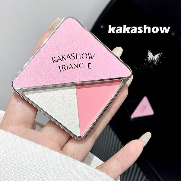 Qoo10] KAKASHOW 【新しいデザイン】2色 三角チーク ハイ