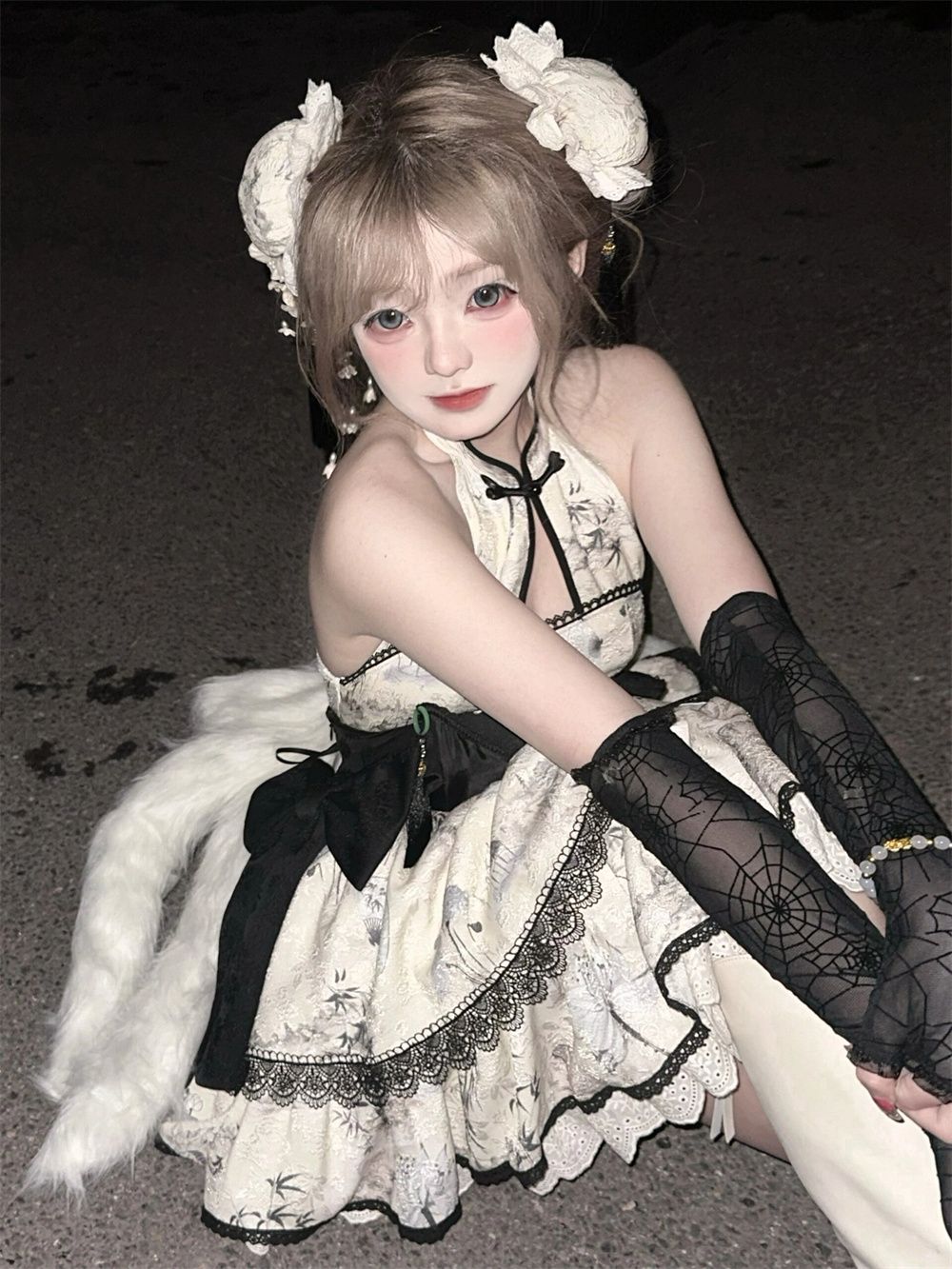 新作ロリータ洋装 レトロ 宮殿風でオリジナルデザインロリータ セクシーバックレスノースリーブ首をかけワンピースJSK/JKドレス 二次元ワンピース花嫁/茶会/メイド服/かわいい/ハロウィン 新作ロリータ洋装 レトロ 宮殿風でオリジナルデザインロリータ セクシーバックレスノースリーブ首をかけワンピースJSK/JKドレス 二次元ワンピース花嫁/茶会/メイド服/かわいい/ハロウィン