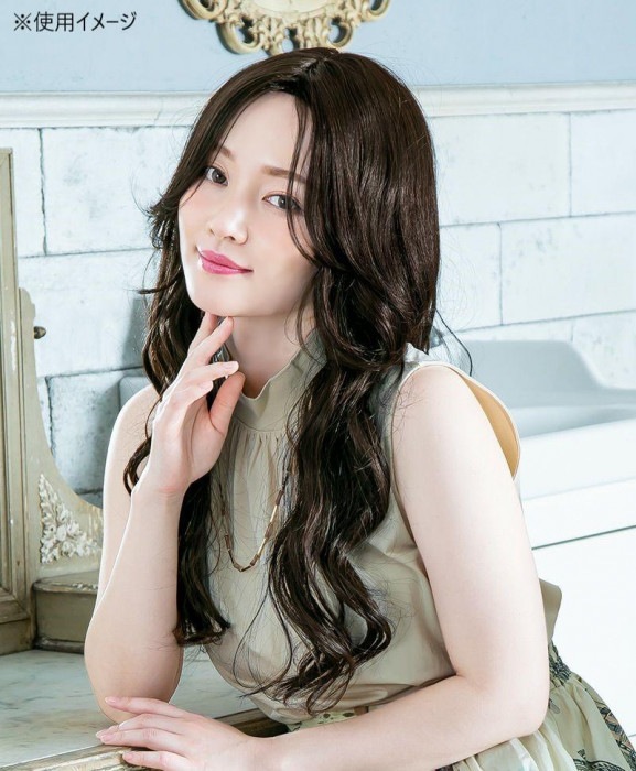 プリシラ オールウィッグ シマーリッチカールロング 耐熱 ショコラ