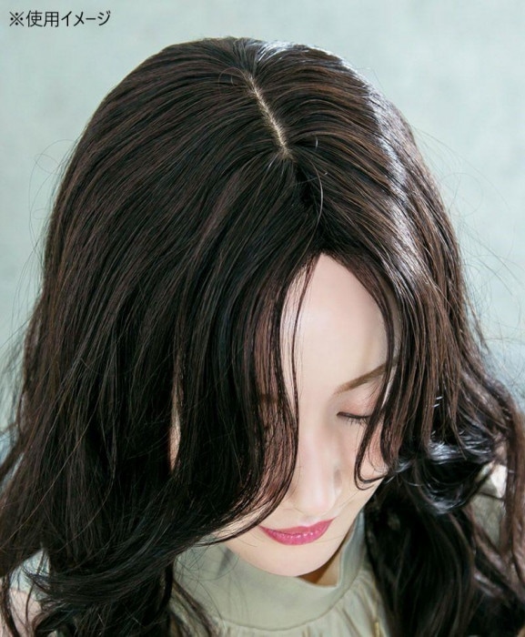 プリシラ オールウィッグ シマーリッチカールロング 耐熱 ショコラ