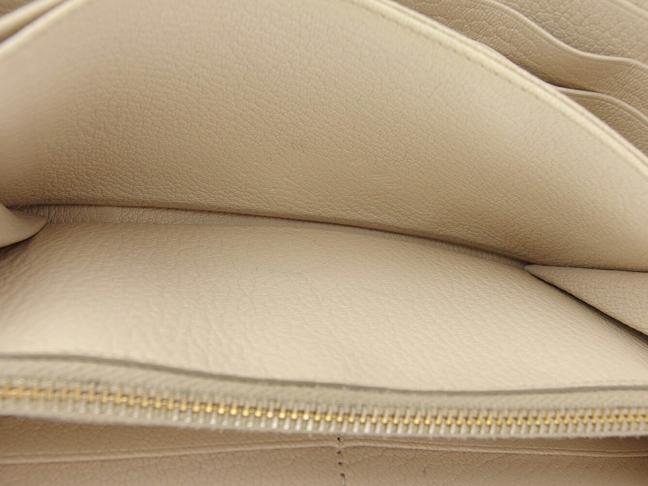 長財布 ラウンドファスナー 財布 リボン レディース ピンク ベージュ ゴールド 中古